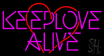 Keedlove Alive Neon Sign