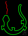 Lizard Dragon Logo Neon Sign