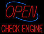 Open Check Engine Neon Sign