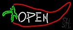 Open Chili Neon Sign