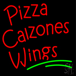 Pizza Calzones Wings Neon Sign