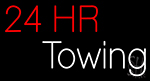 Red 24 Hr Towing Neon Sign