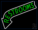 Restrooms Neon Sign