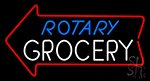 Rotary Grocery Neon Sign