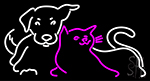 Cat And Dog Neon Sign