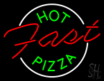 Hot Pizza Fast Neon Sign