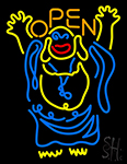 Laughing Buddha Open Neon Sign