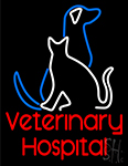 Veterinary Care Hospital Neon Sign