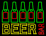 Beer Bar Bottle Neon Sign