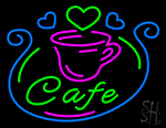 Cafe With Cup Neon Sign