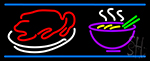 Chinese Food Logo Neon Sign