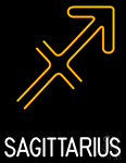 Sagittarius Logo Neon Sign