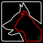 Veterinary Logo Dog Logo Cat Neon Sign