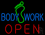 Body Work Open Neon Sign