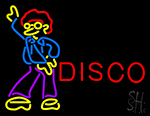 Disco Guys With Border Neon Sign