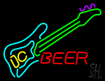 Guitar Beer Neon Sign