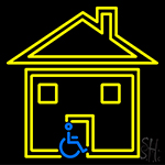 Handicapped Housing Neon Sign