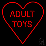 Red Adult Toys Heart Neon Sign