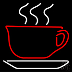 Tea Cup Logo Neon Sign