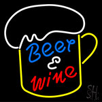 Beer And Wine Mug Neon Sign