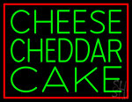 Cheese Cheddar Cake Neon Sign