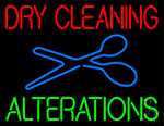 Dry Cleaning Alteration Neon Sign