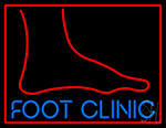 Foot Clinic With Foot Neon Sign