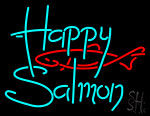 Happy Salmon Neon Sign