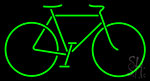 Bicycle Green Neon Sign
