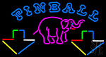 Pinball Elephant Neon Sign