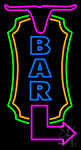 Bar Logo With Arrow Neon Sign