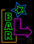 Bar With Star Neon Sign