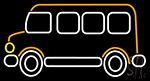 Bus Icon Neon Sign