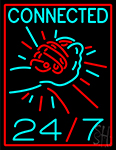 Connected 24by Neon Sign