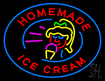 Home Made Ice Cream Neon Sign