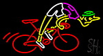 Man Riding Bicycle Neon Sign