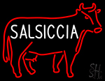 Salsiccia With Red Cow Neon Sign