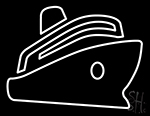 Ship Cruises Neon Sign