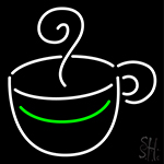Coffee Cup Logo Neon Sign