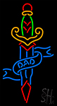Dad Tattoo Neon Sign