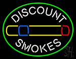 Discount Smokes With Graphic Neon Sign