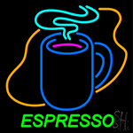 Espresso Coffee Cup Neon Sign
