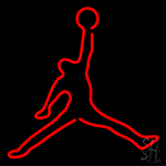 Football Player Playing Neon Sign