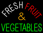 Fresh Fruit And Egetables Neon Sign