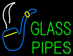 Glass Pipes Logo Neon Sign