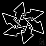 Magic Arrow With Star Neon Sign