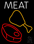 Meat With Lgoo Neon Sign