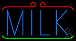 Milk With Border Neon Sign