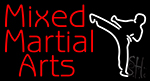 Mixed Martial Arts Self Defense Fighting Neon Sign