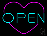 Open Heart Neon Sign